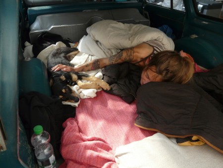 Urlaub mit Egon, dem Holden EJ aus Australien. Luxus ist, wer mit einem 63er Baujahr Kombi reist, nix zu schrauben, nen guten Partner an seiner Seite und ein lebendliges Kuscheltier neben sich hat.